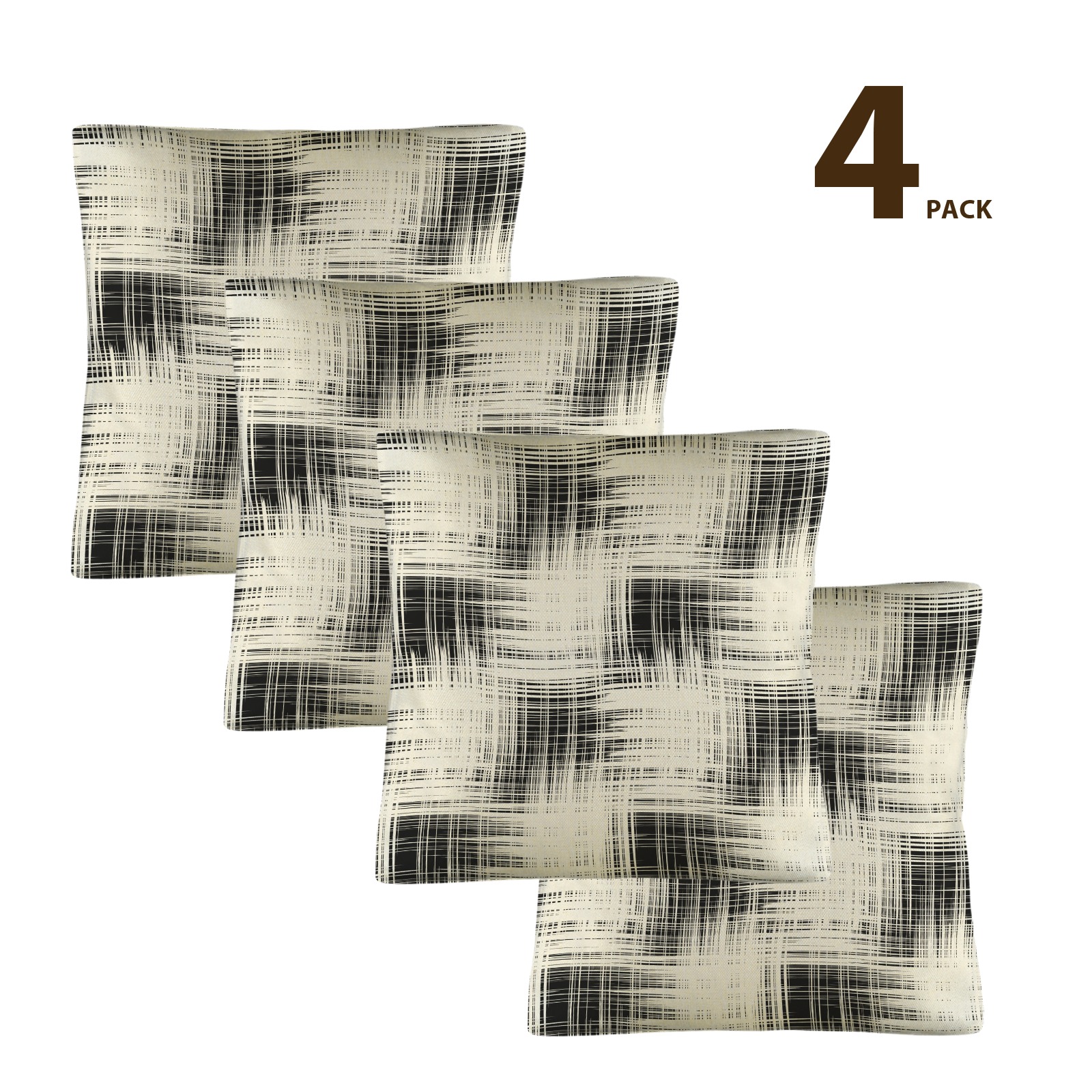 Linen Pillow Case 18x18inch (Set of 4)