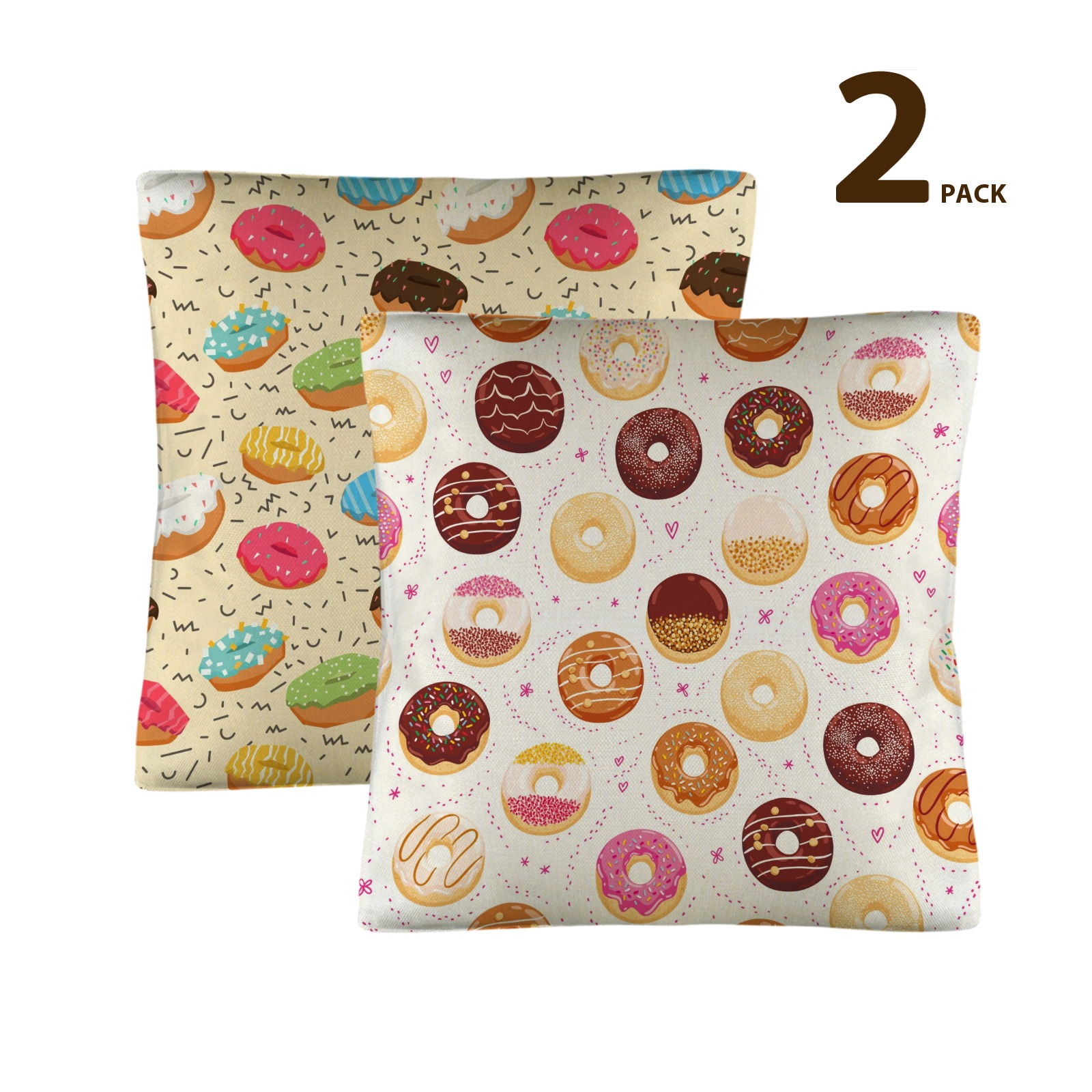 Linen Pillow Case 18x18inch (Set of 2)