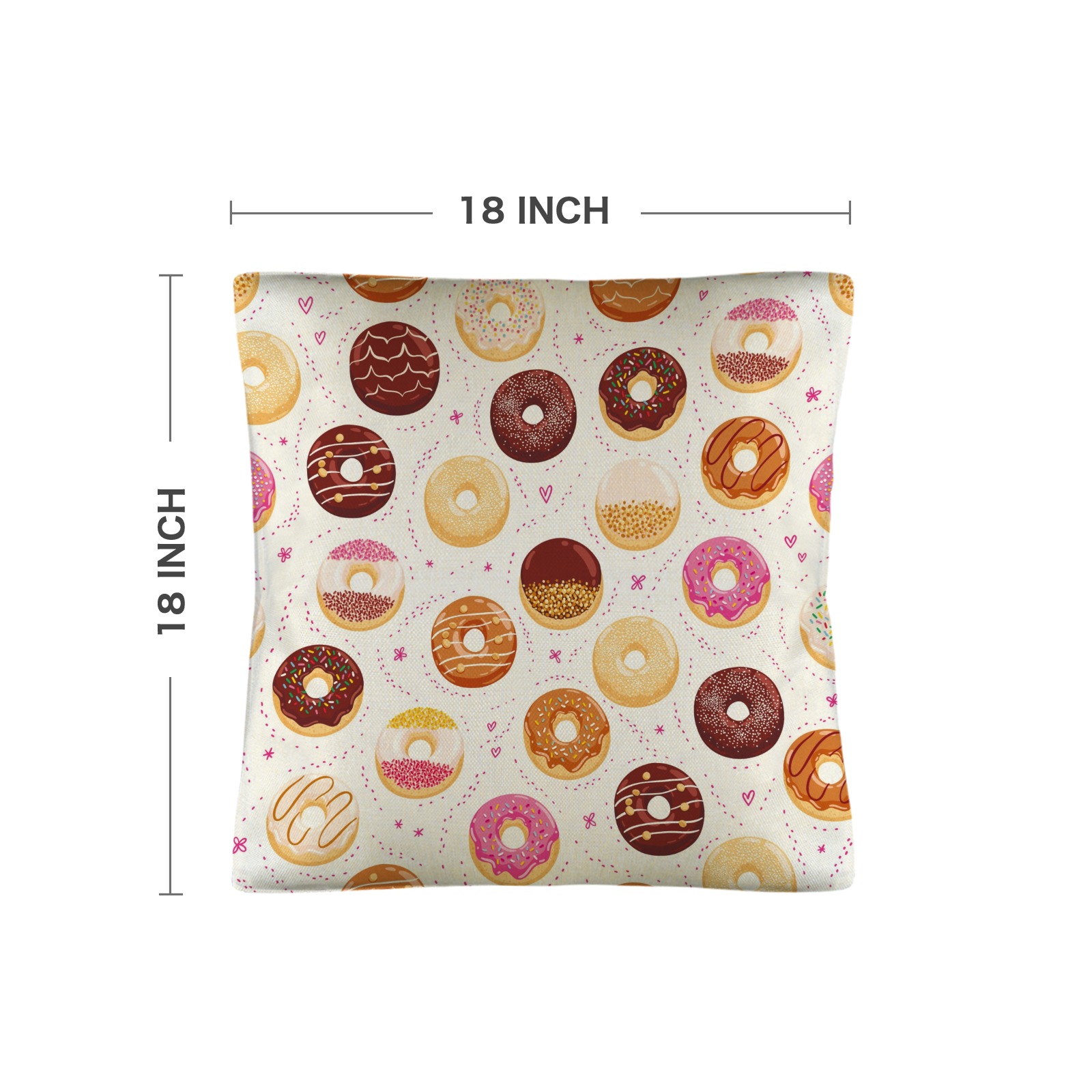 Linen Pillow Case 18x18inch (Set of 2)
