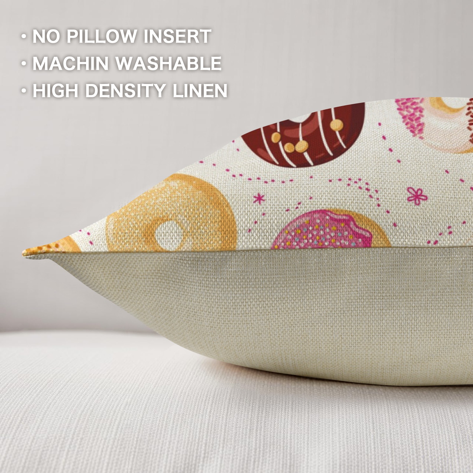 Linen Pillow Case 18x18inch (Set of 2)