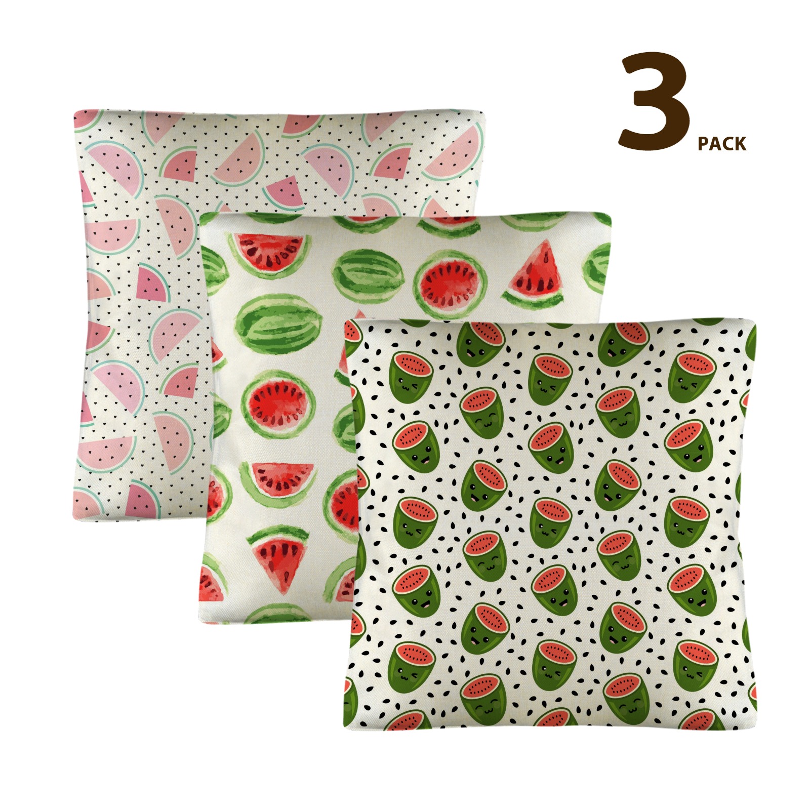 Linen Pillow Case 18x18inch (Set of 3)