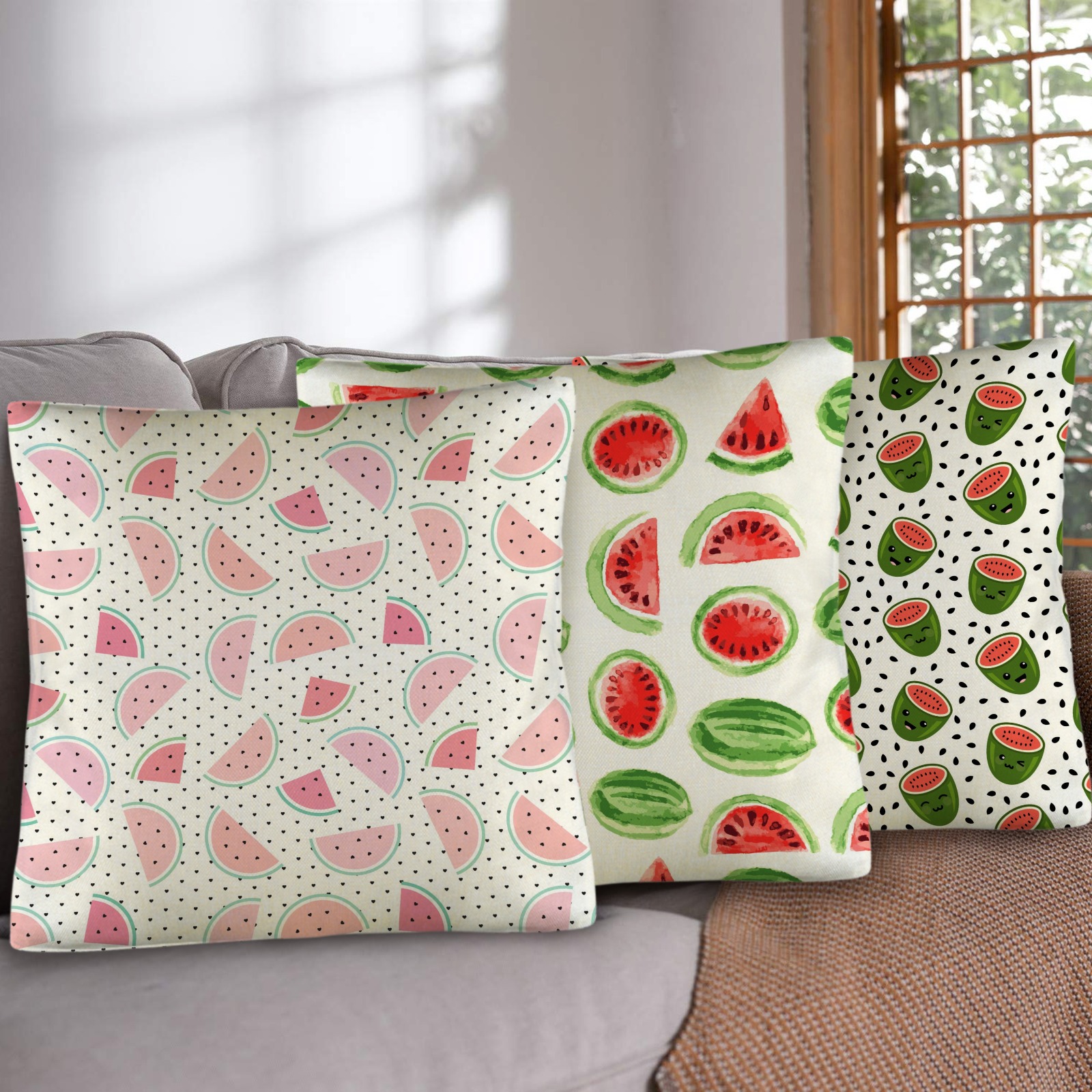 Linen Pillow Case 18x18inch (Set of 3)