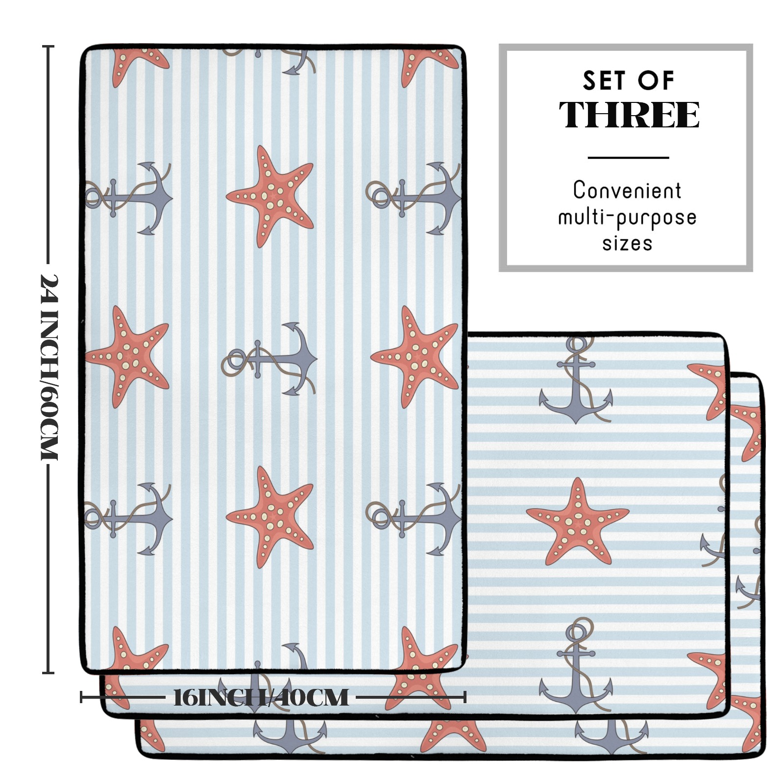 Floor Mat 90x61cm (3-Pack)