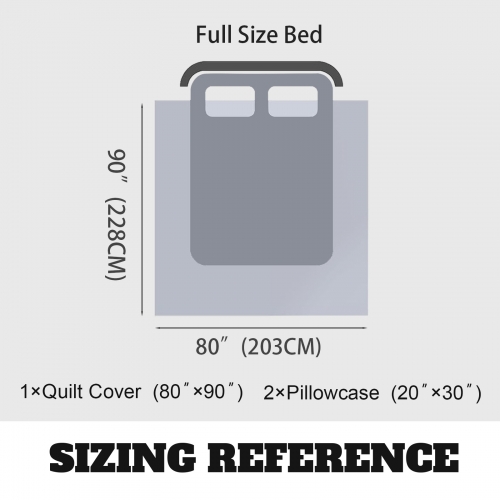 3-Piece Bedding Set 80x90inch