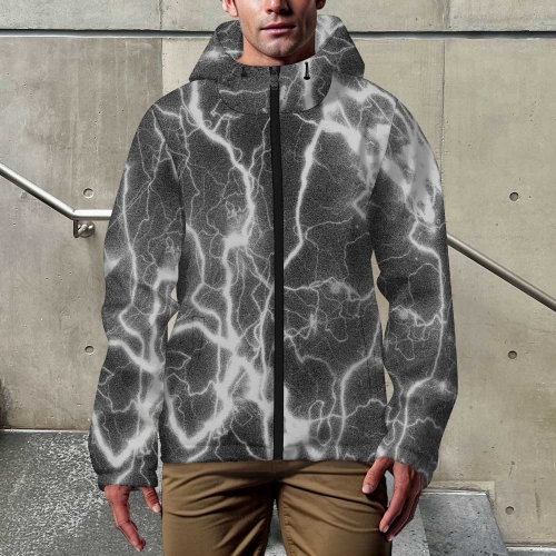 Men's Hooded Windbreaker Jacket