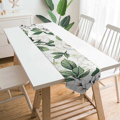 Table Runner with Tassels 200x33cm