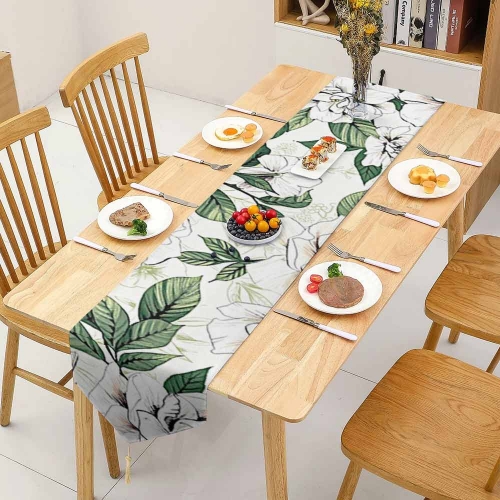 Table Runner with Tassels 200x33cm