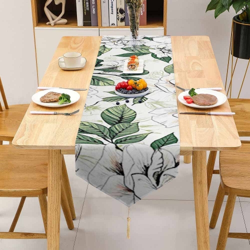 Table Runner with Tassels 200x33cm