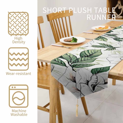 Table Runner with Tassels 200x33cm