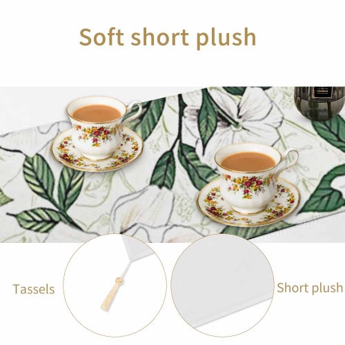 Table Runner with Tassels 200x33cm