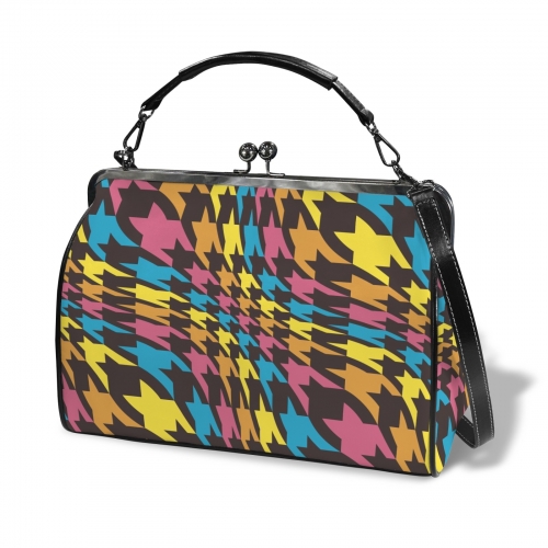 Kisslock Crossbody Shoulder Bag-Large (Model 1752)