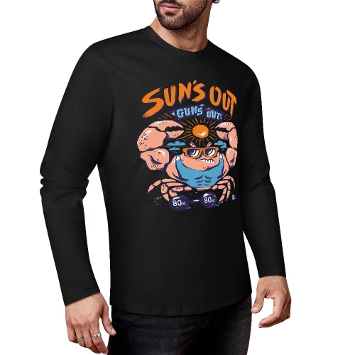 Cotton Long Sleeve T-Shirt (Front&Back Printing)