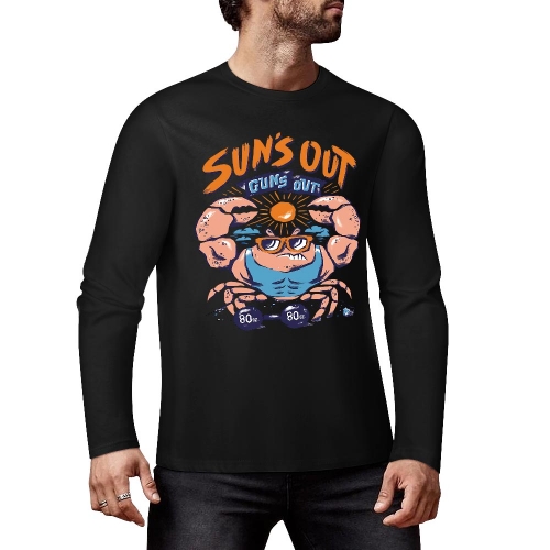 Cotton Long Sleeve T-Shirt (Front&Back Printing)