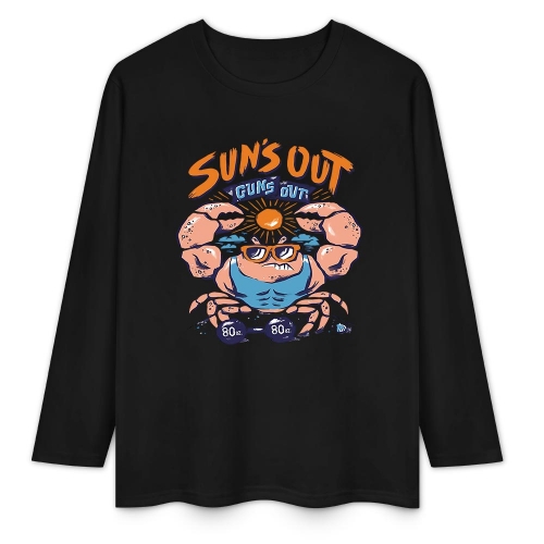 Cotton Long Sleeve T-Shirt (Front&Back Printing)