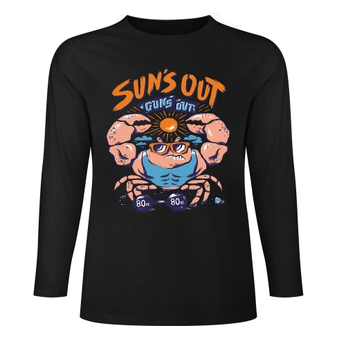 Cotton Long Sleeve T-Shirt (Front&Back Printing)
