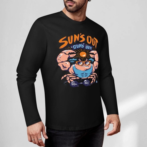 Cotton Long Sleeve T-Shirt (Front&Back Printing)