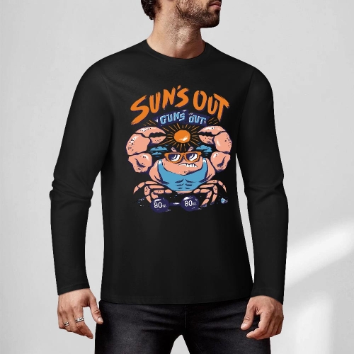 Cotton Long Sleeve T-Shirt (Front&Back Printing)