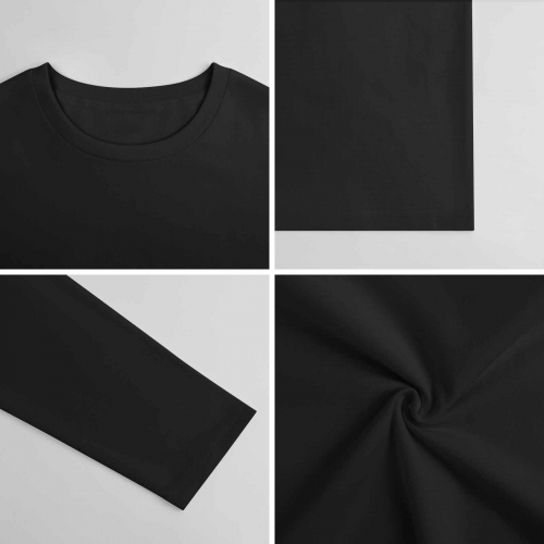 Cotton Long Sleeve T-Shirt (Front&Back Printing)