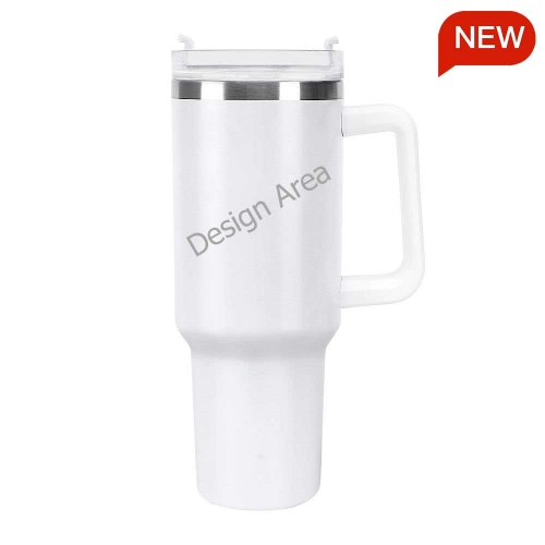40oz Stainless Steel Tumbler with Handle (USA)