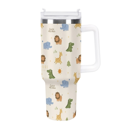 40oz Stainless Steel Tumbler with Handle (USA)