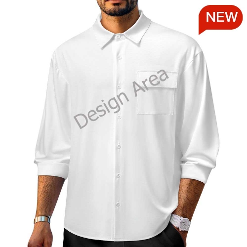 Men's Long Sleeve Flap Pocket Shirt