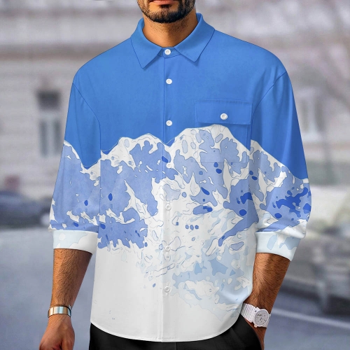 Men's Long Sleeve Flap Pocket Shirt