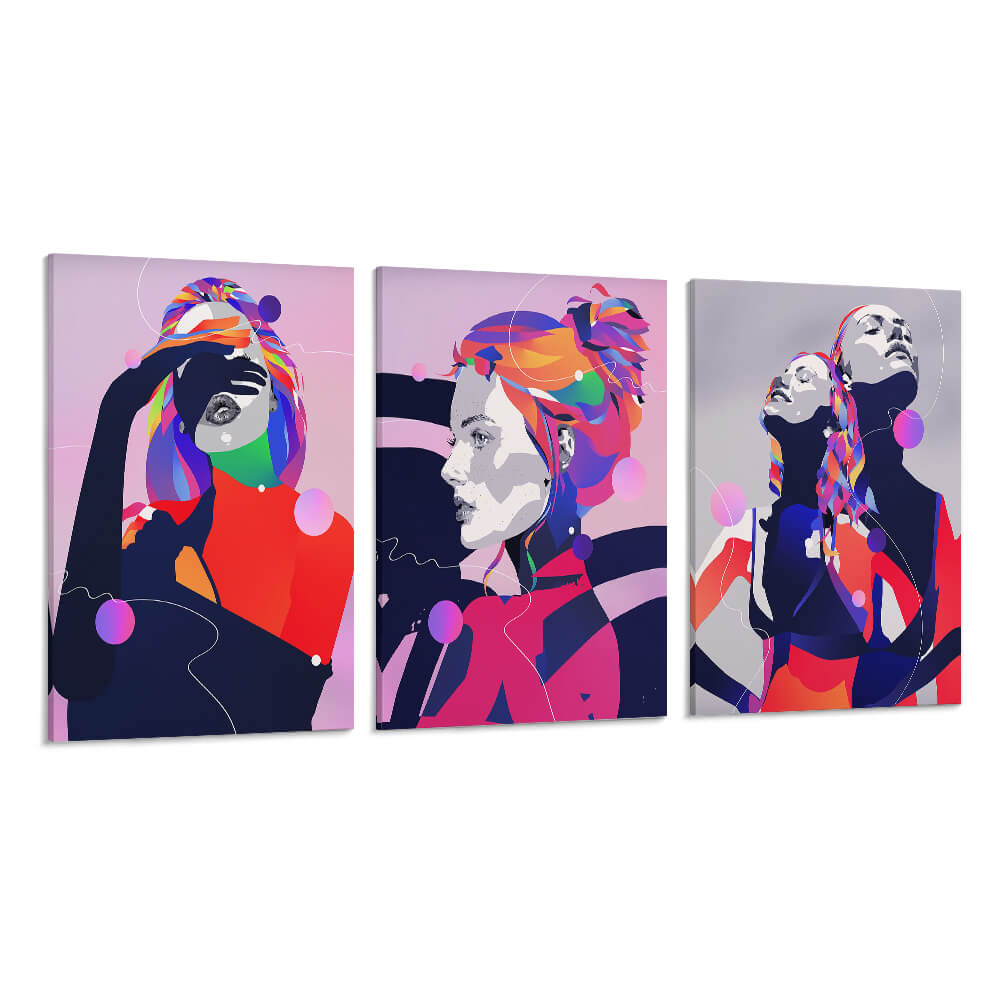Triptych Canvas Print 08×12inch