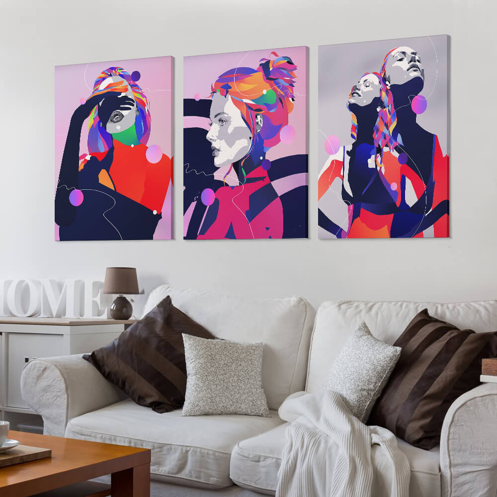 Triptych Canvas Print 08×12inch