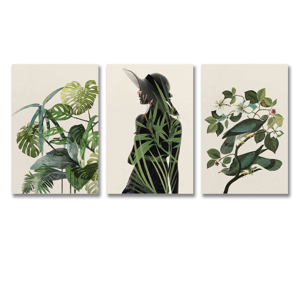 Triptych Canvas Print-Unframed 16×24inch