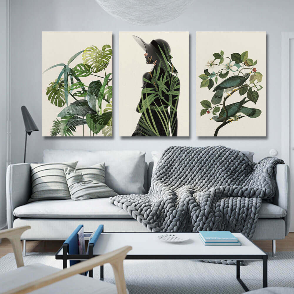 Triptych Canvas Print-Unframed 16×24inch