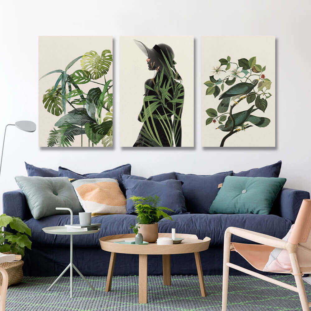 Triptych Canvas Print-Unframed 16×24inch