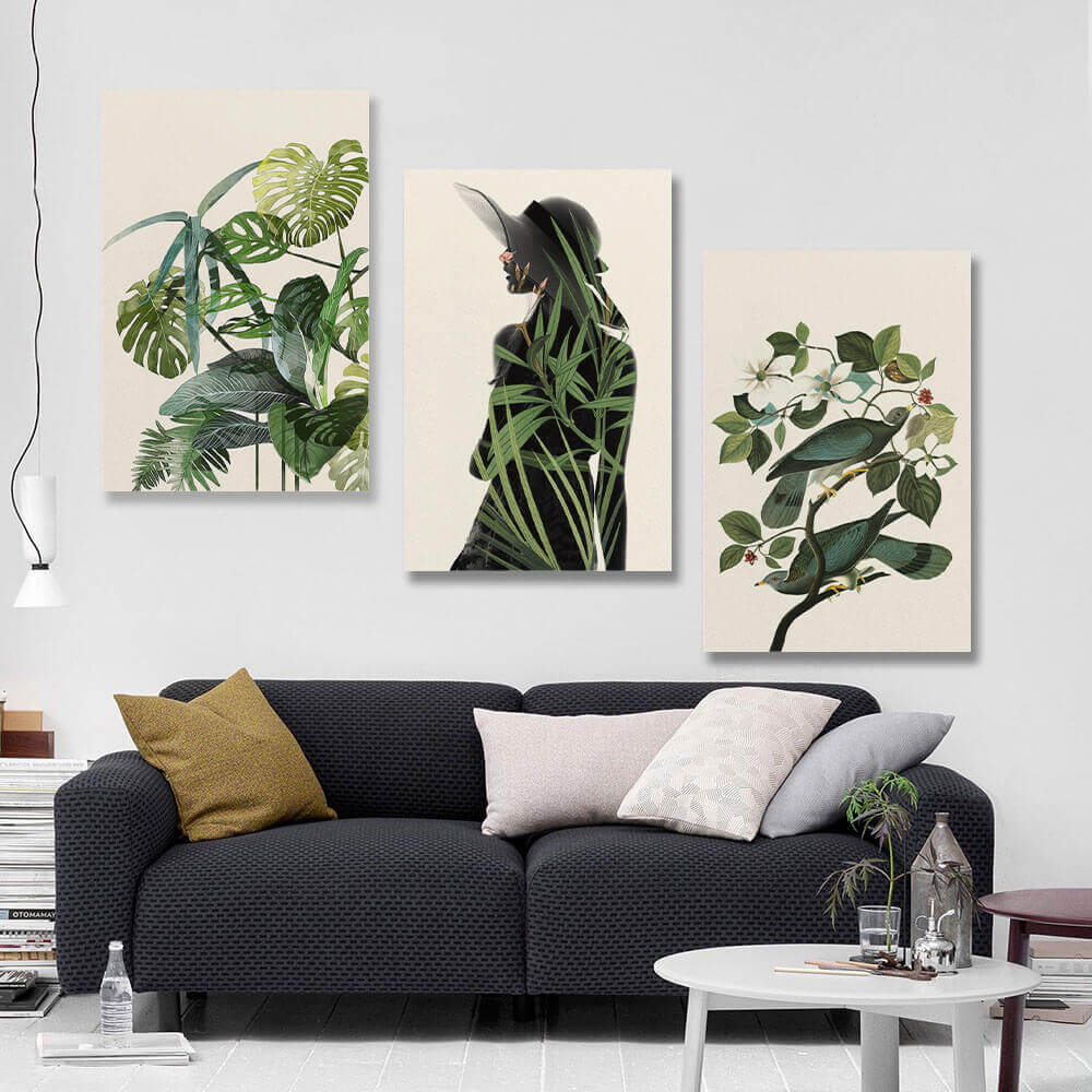 Triptych Canvas Print-Unframed 16×24inch