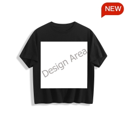 Women's Cropped T-Shirt (Front Side Printing) (USA)