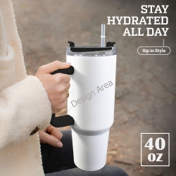 40OZ Tumbler with Handle