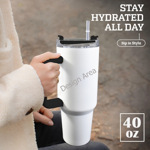 40OZ Tumbler with Handle