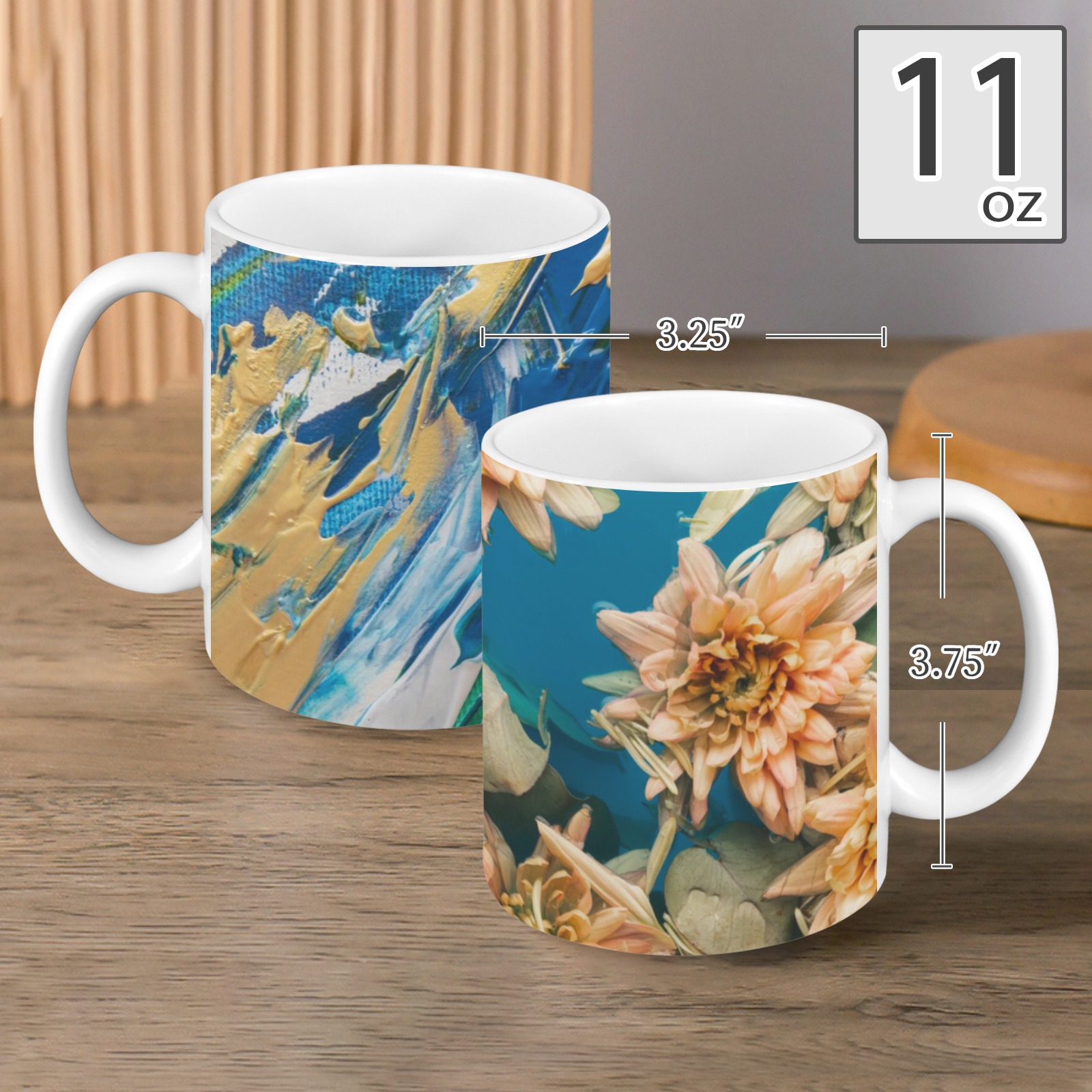 Custom White Mug (11oz) (Set of 2)