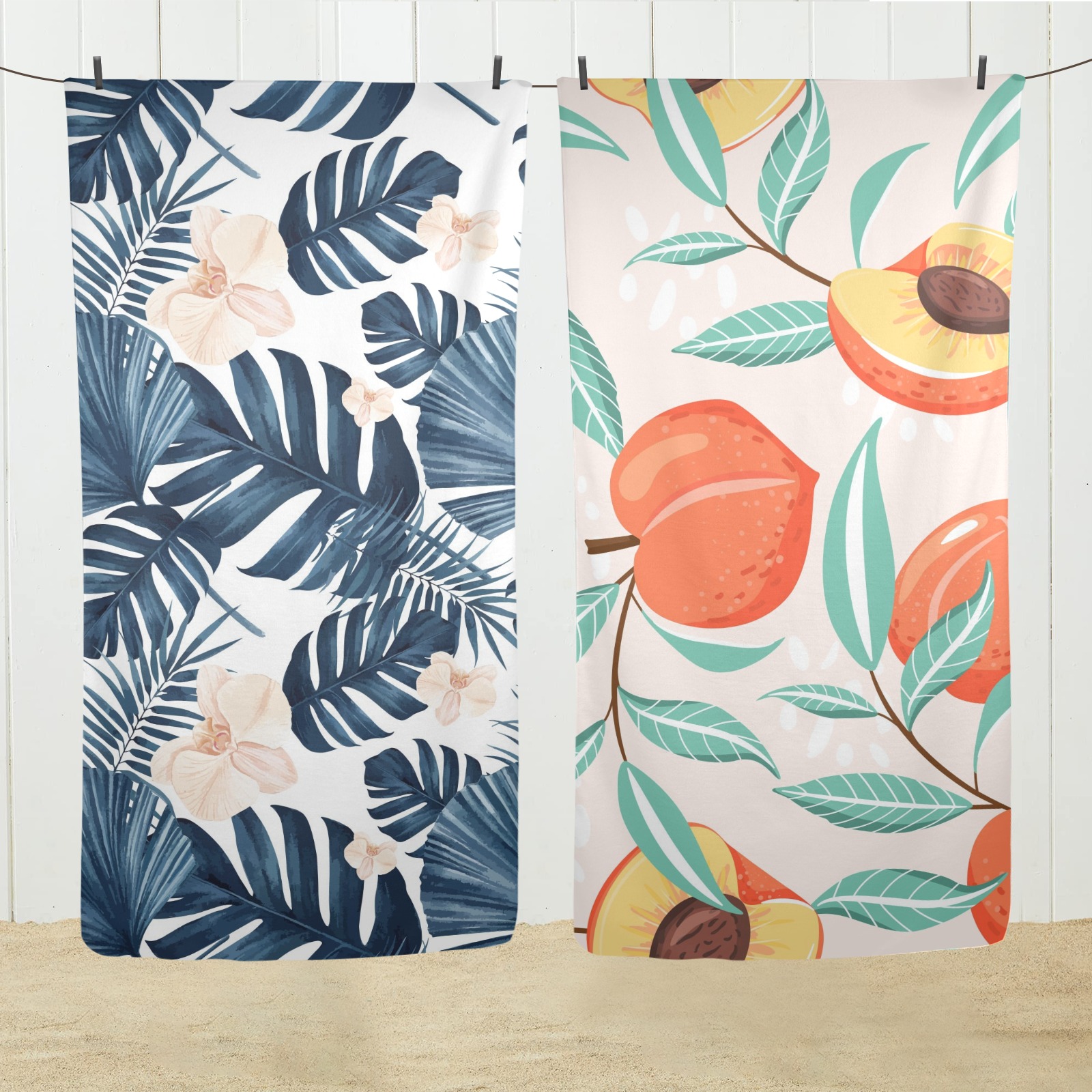 Beach Towel 29"x58" (Set of 2)