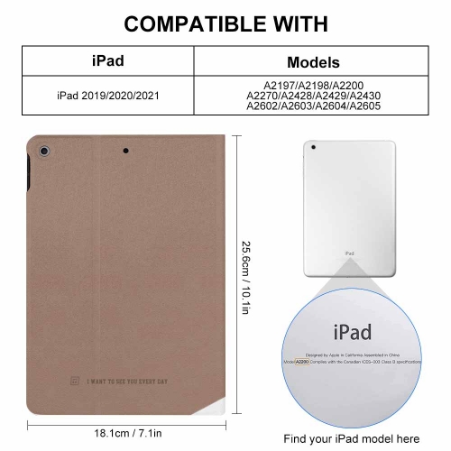 Protective Case for iPad 2019/2020/2021(10.2in)