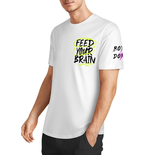 Men's Cotton T-Shirt (Chest&Sleeve Print)