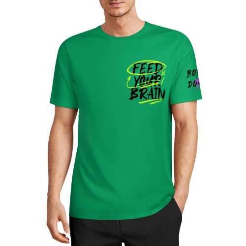Men's Cotton T-Shirt (Chest&Sleeve Print)