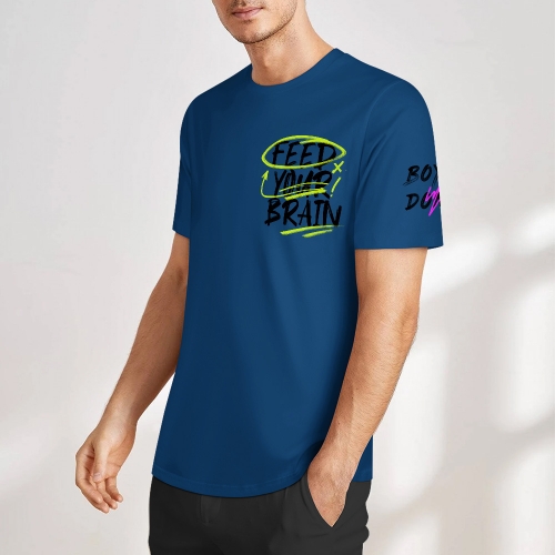Men's Cotton T-Shirt (Chest&Sleeve Print)