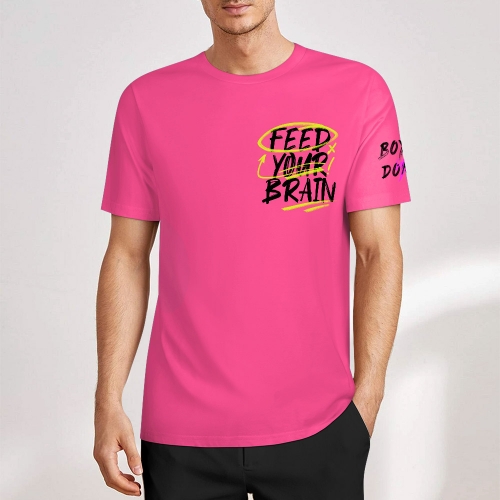 Men's Cotton T-Shirt (Chest&Sleeve Print)