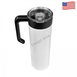 600ml Insulated Water Bottle with Screw On Handle