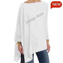 Women's Asymmetric Hem Long Sleeve Top