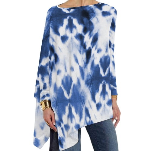 Women's Asymmetric Hem Long Sleeve Top
