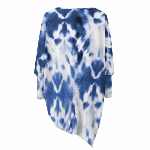 Women's Asymmetric Hem Long Sleeve Top