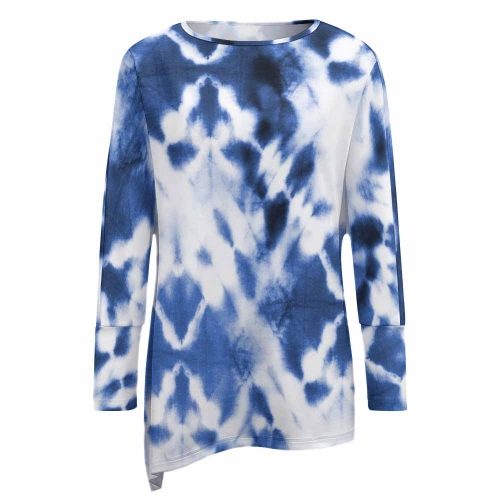 Women's Asymmetric Hem Long Sleeve Top