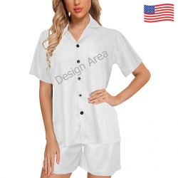 Women's V-Neck Short Pajama Set