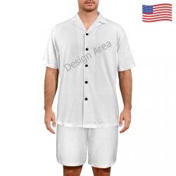 Men's V-Neck Short Pajama Set