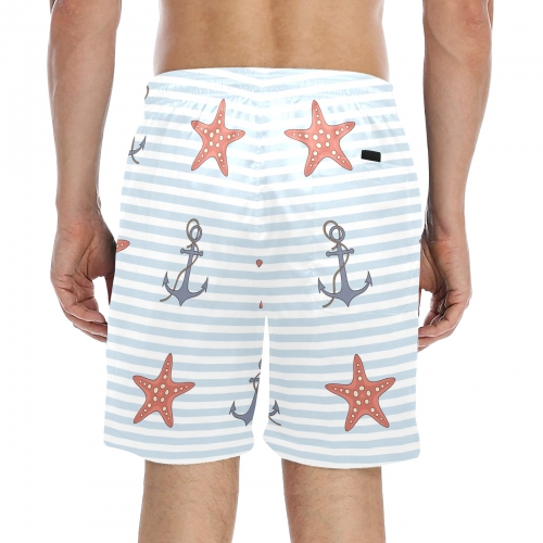 Men's Mid-Length Beach Shorts (Model L51)